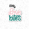 Valentine's Day cookie cutter love bites cookie cutter with stencil or embosser option PNG download available