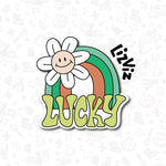 lucky flower rainbow cookie cutter with PNG available 2024 design