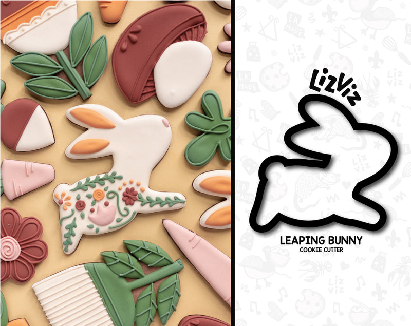 Prancing Bunny Silhouette Cookie Cutter.