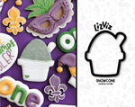 Mardi Gras Cookie Cutter. Snow cone Cookie Cutter.