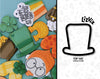 top hat Cookie Cutter St. Patrick's Day Cookie Cutter 2023 design