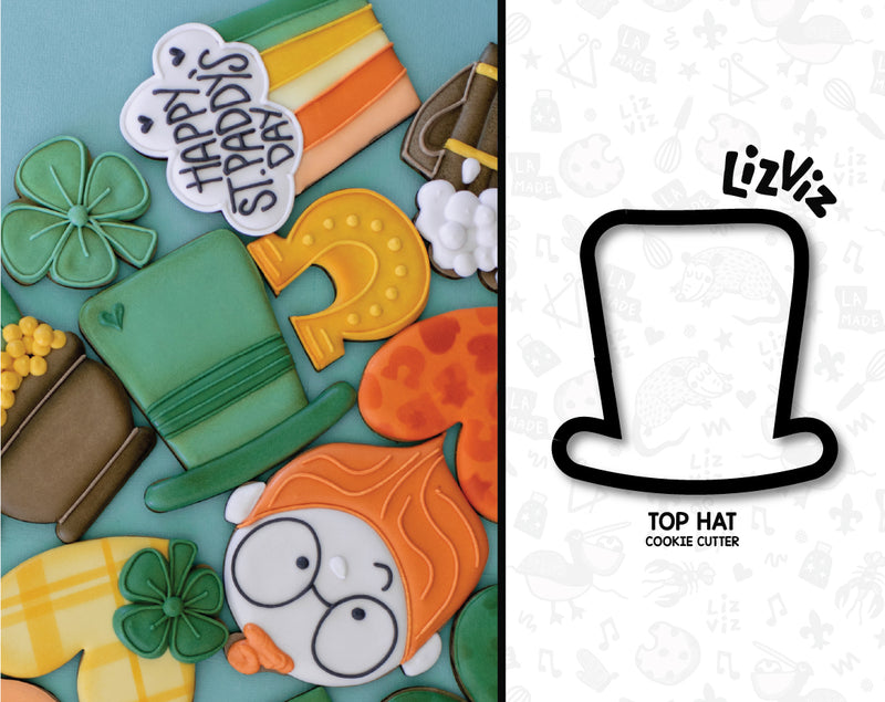 top hat Cookie Cutter St. Patrick's Day Cookie Cutter 2023 design